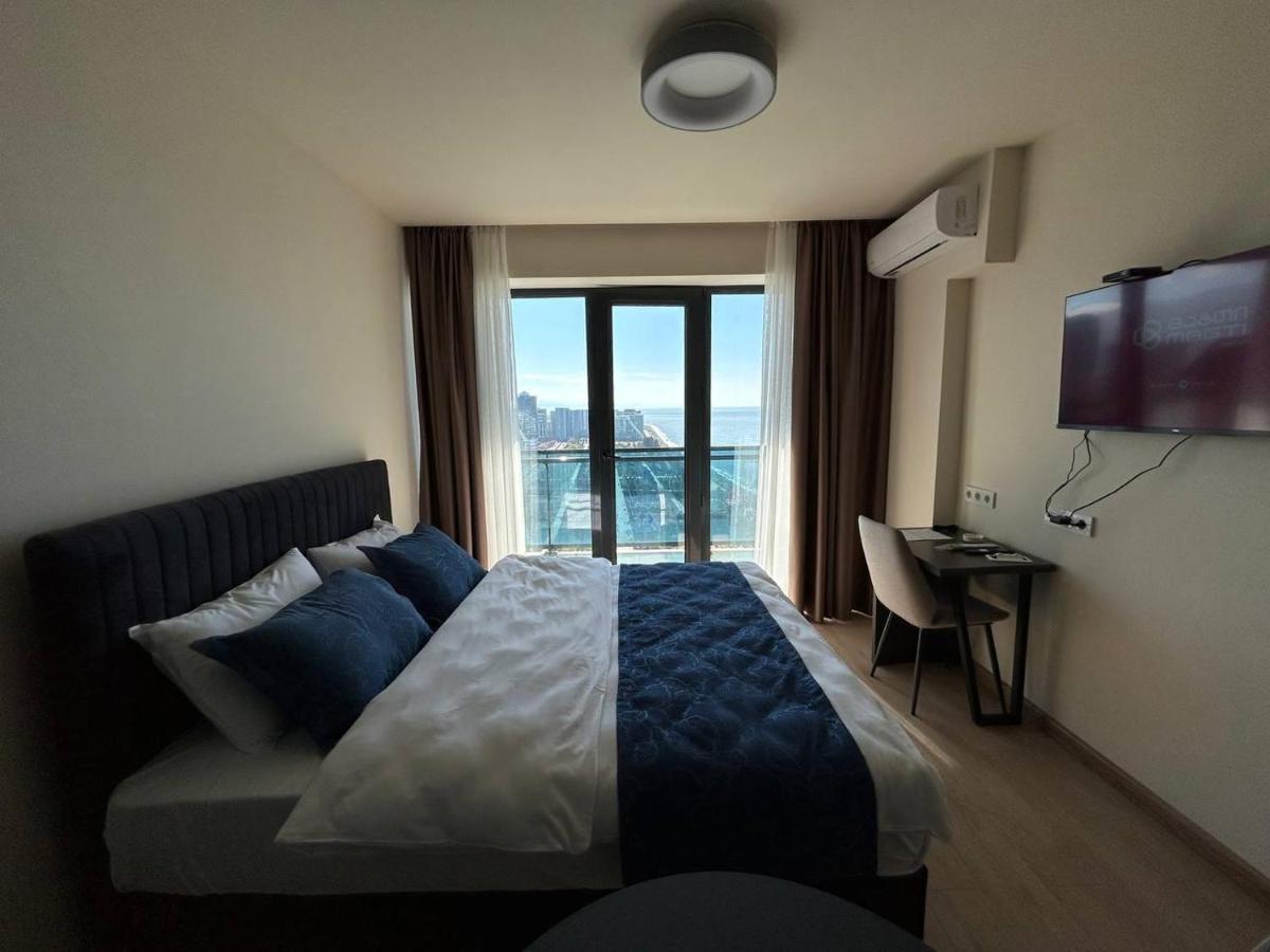 Студия С Потрясающим Видом На Море В Orbi Beach Tower Batumi Kültér fotó