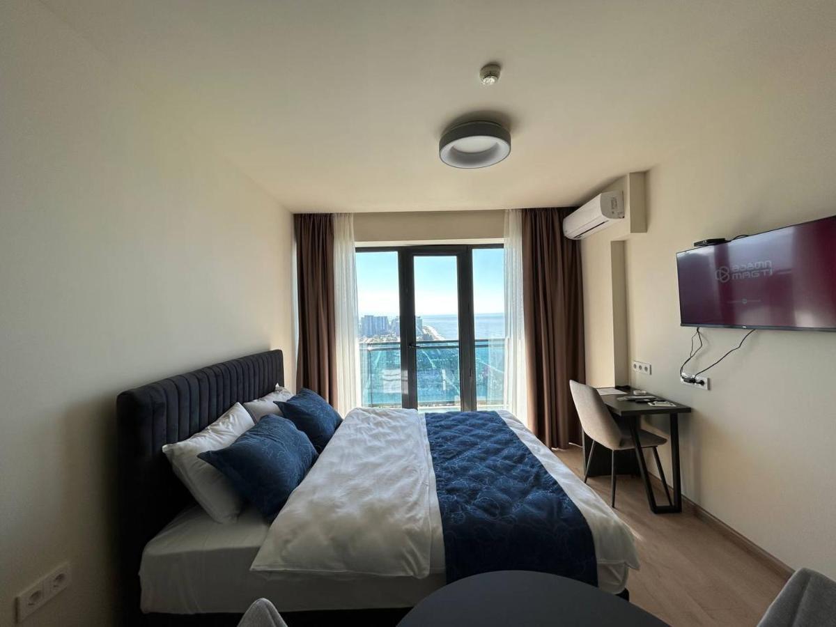 Студия С Потрясающим Видом На Море В Orbi Beach Tower Batumi Kültér fotó