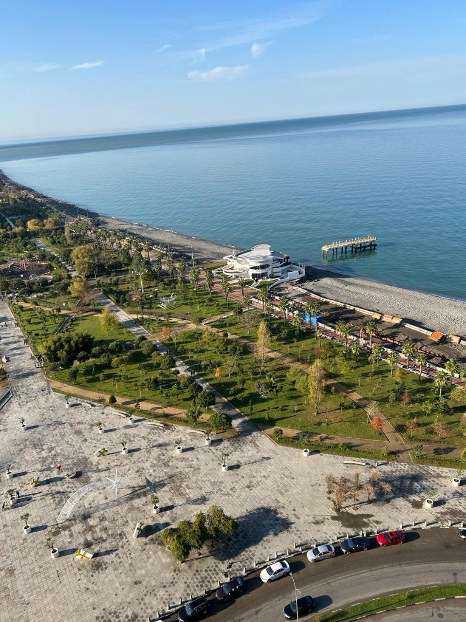 Студия С Потрясающим Видом На Море В Orbi Beach Tower Batumi Kültér fotó