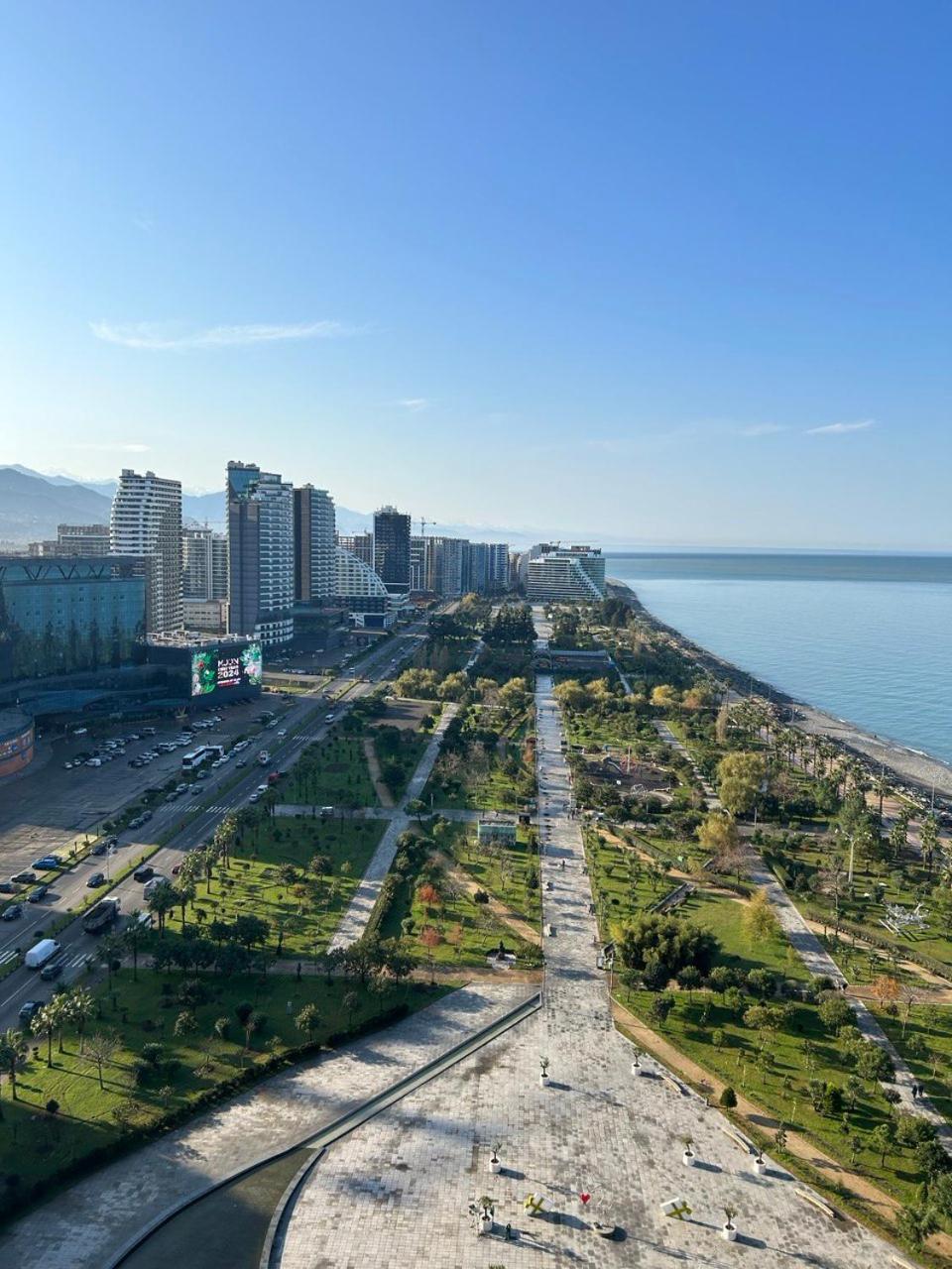Студия С Потрясающим Видом На Море В Orbi Beach Tower Batumi Kültér fotó